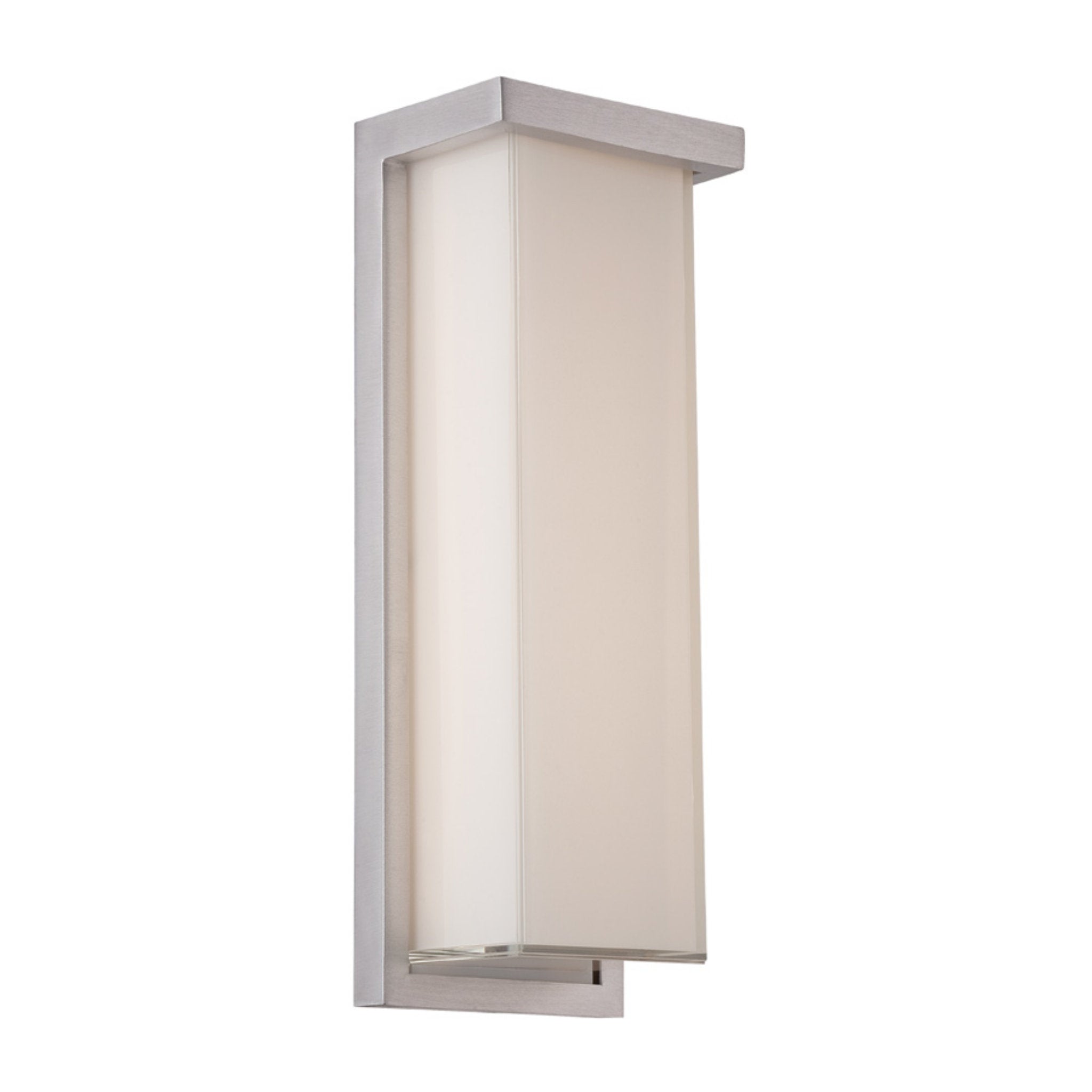 Modern Forms WS-W1414-AL 3000K 19.5 Watt LEDge LED Wall Light in Brushed Aluminum