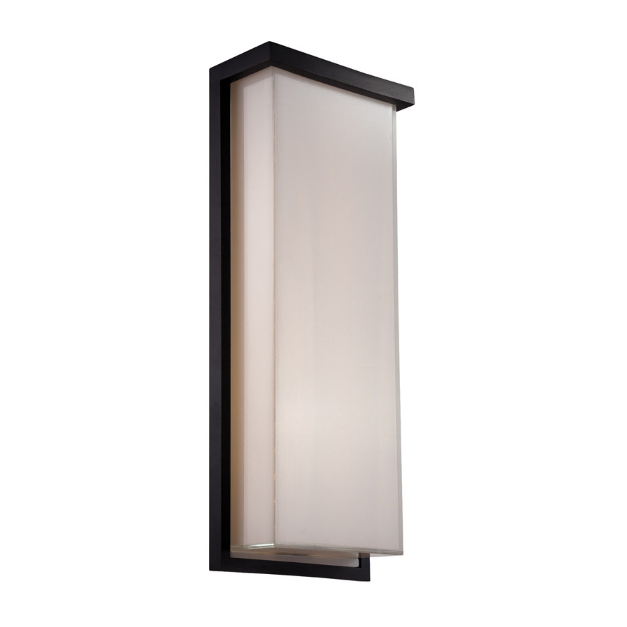 Modern Forms WS-W1420-BK 3000K 29 Watt LEDge LED Wall Light in Black