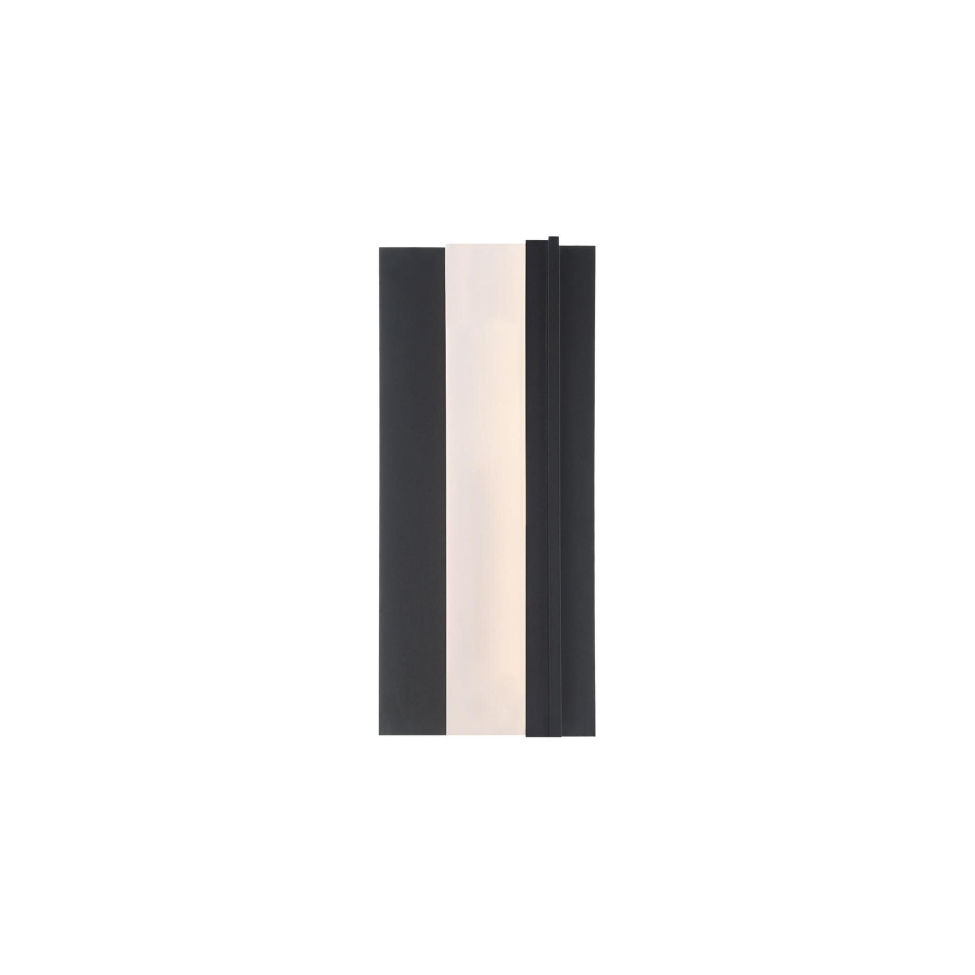 Enigma 18in LED Indoor or Outdoor Wall Light 3000K in Black