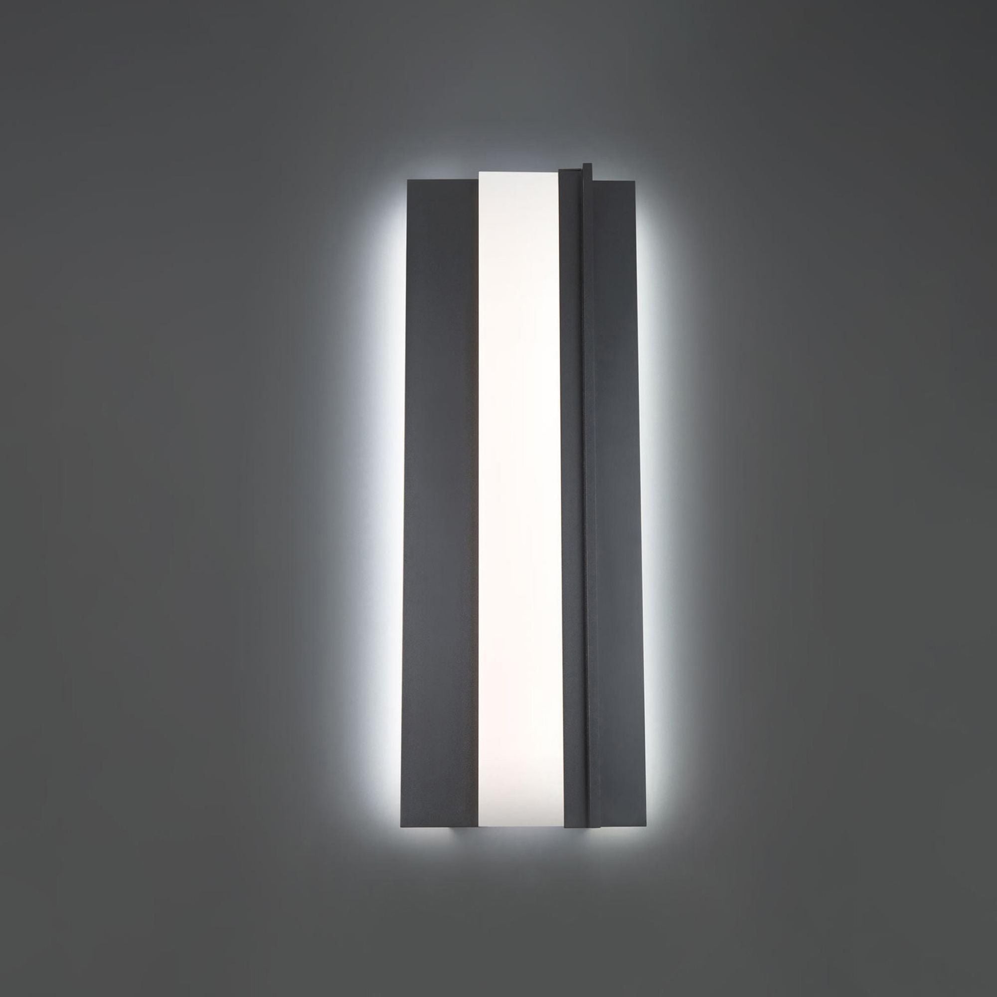 Enigma 27in LED Indoor or Outdoor Wall Light 3000K in Black