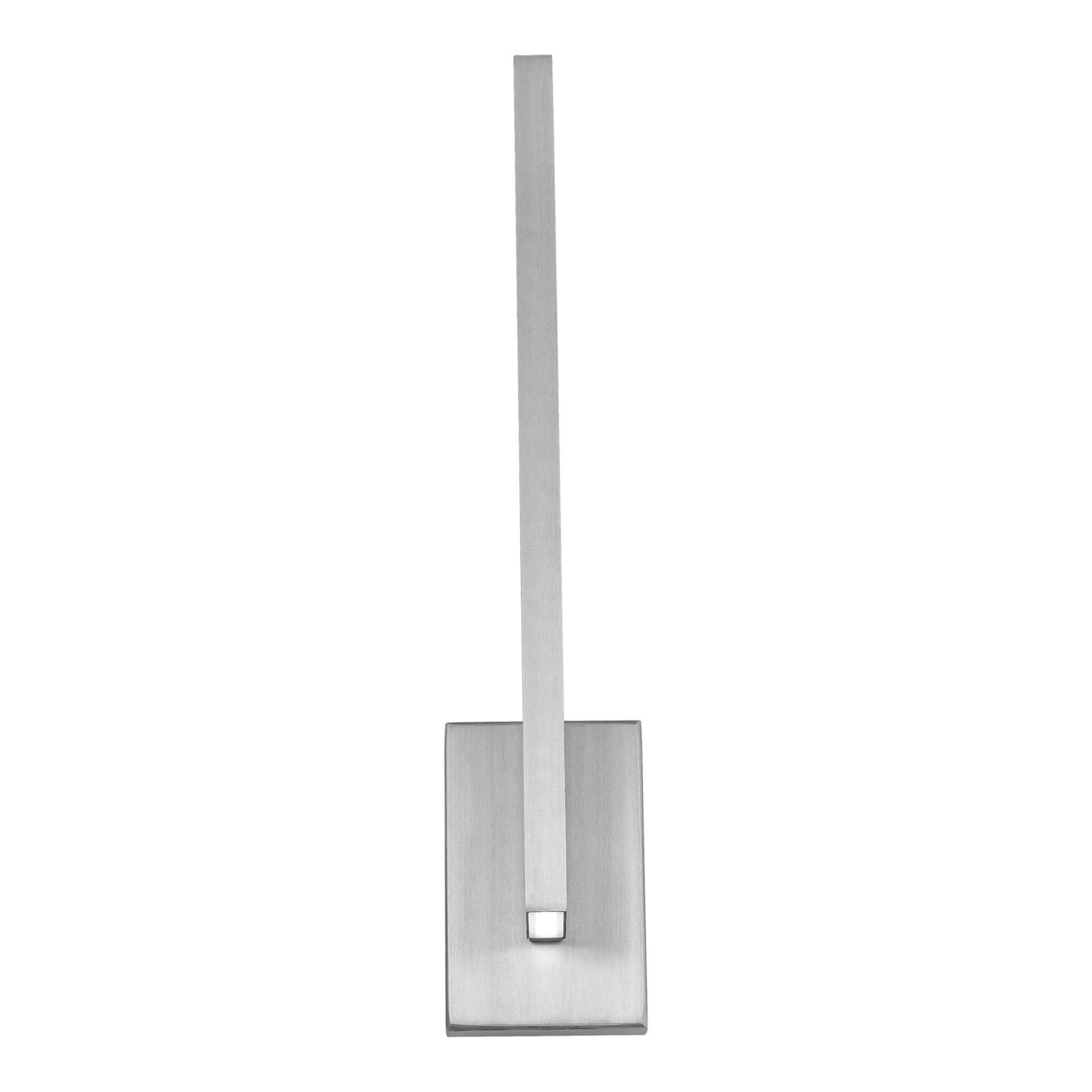 Mako 22in LED Indoor or Outdoor Wall Light 3-CCT 3000K-3500K-4000K Set to 3500K in Brushed Aluminum