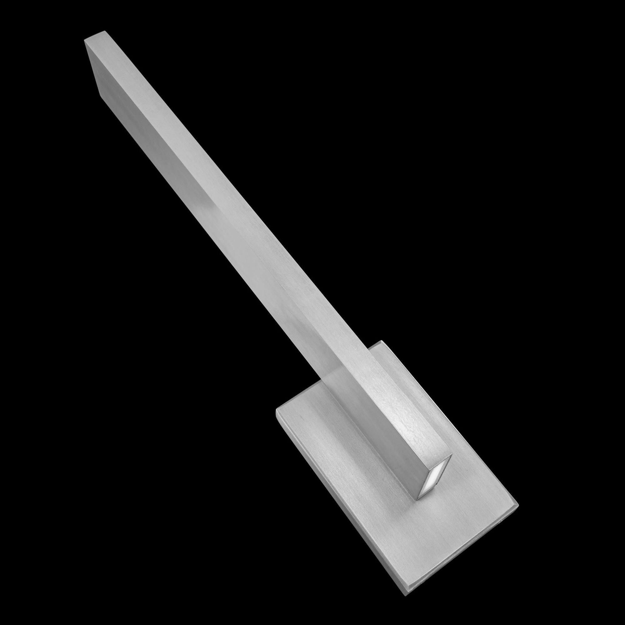 Mako 22in LED Indoor or Outdoor Wall Light 3-CCT 3000K-3500K-4000K Set to 4000K in Brushed Aluminum