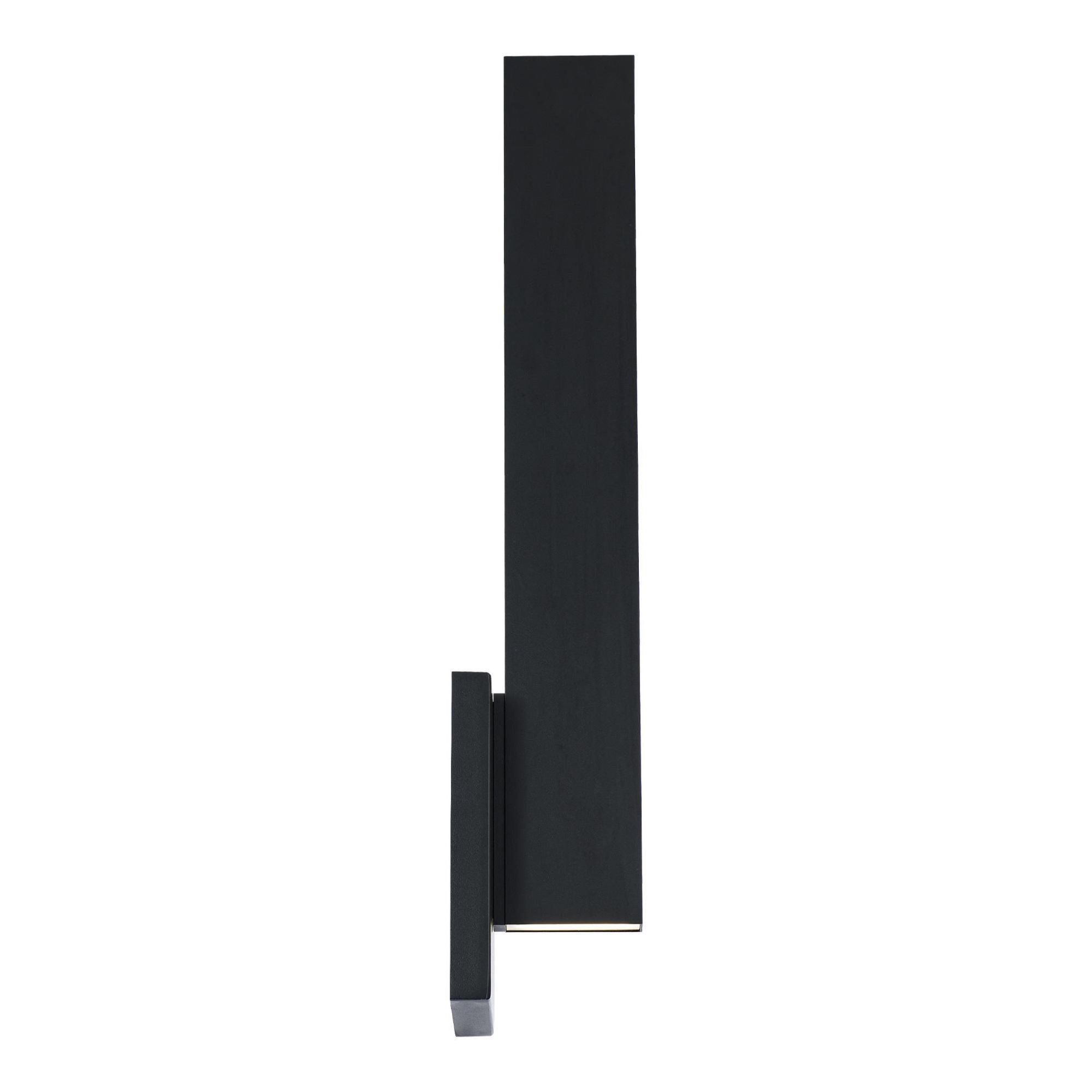 Mako 22in LED Indoor or Outdoor Wall Light 3-CCT 3000K-3500K-4000K Set to 3500K in Black