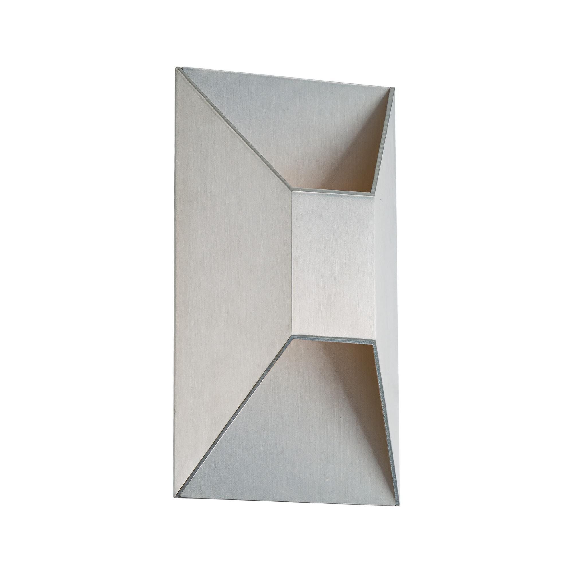 Maglev 10in LED Indoor or Outdoor Wall Light 3-CCT 3000K-3500K-4000K Set to 3000K in Brushed Aluminum
