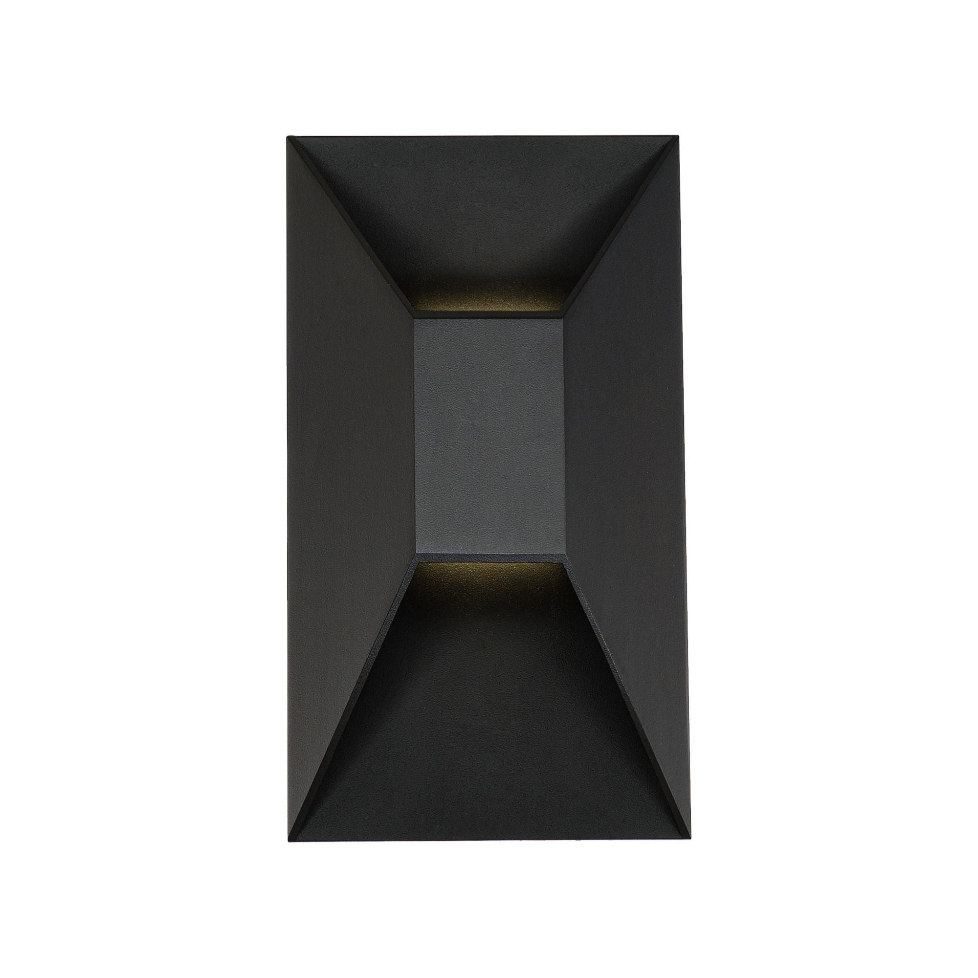 Maglev 10in LED Indoor or Outdoor Wall Light 3-CCT 3000K-3500K-4000K Set to 3000K in Black