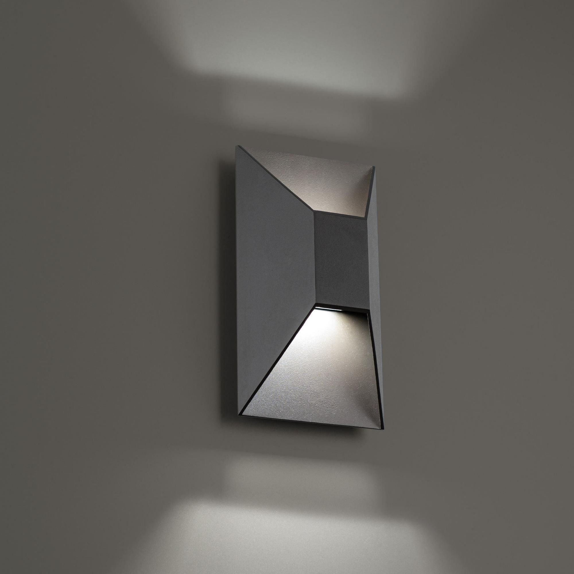 Maglev 10in LED Indoor or Outdoor Wall Light 3-CCT 3000K-3500K-4000K Set to 3500K in Bronze