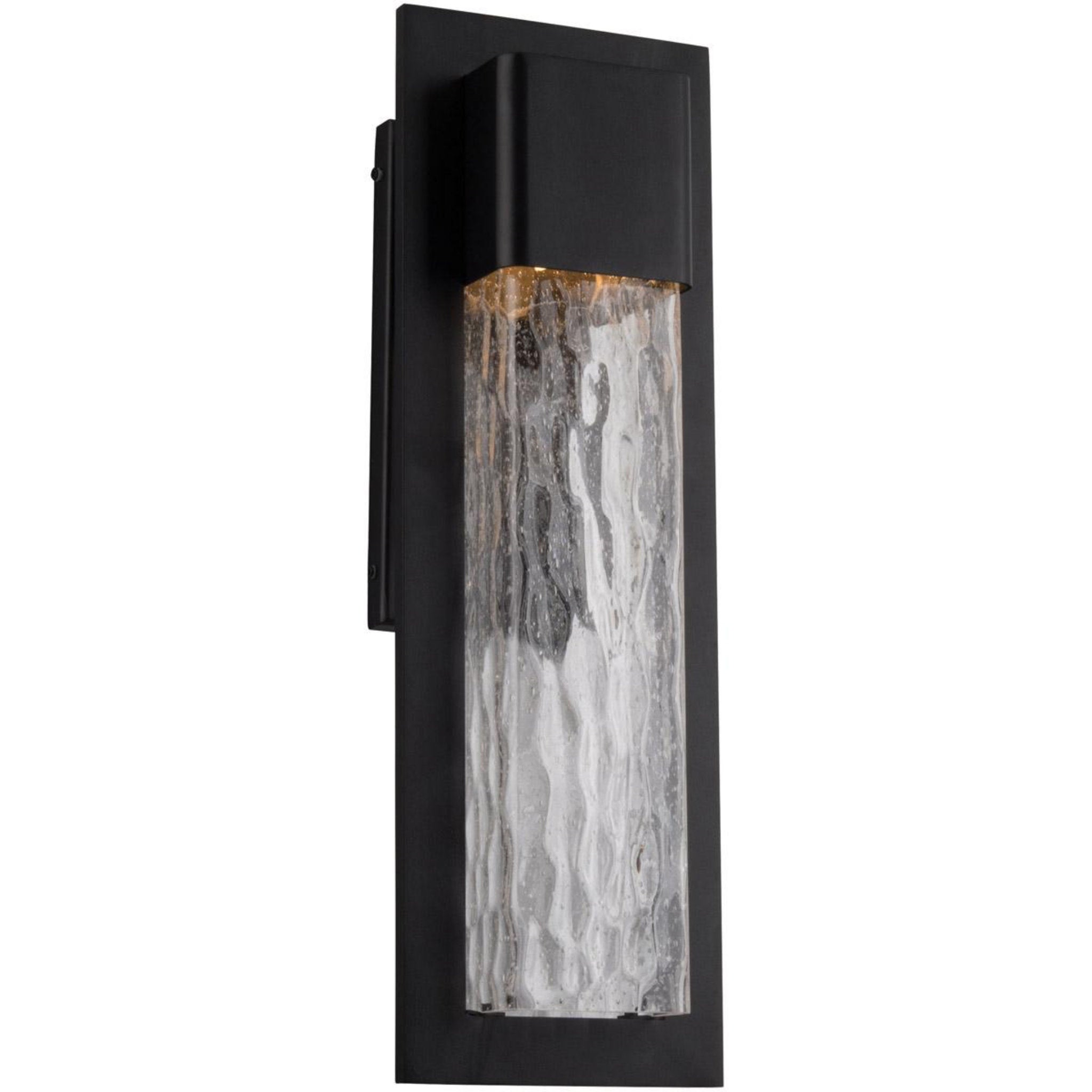 Modern Forms WS-W54020-BK 3000K 8 Watt Mist LED Outdoor Wall Light in Black