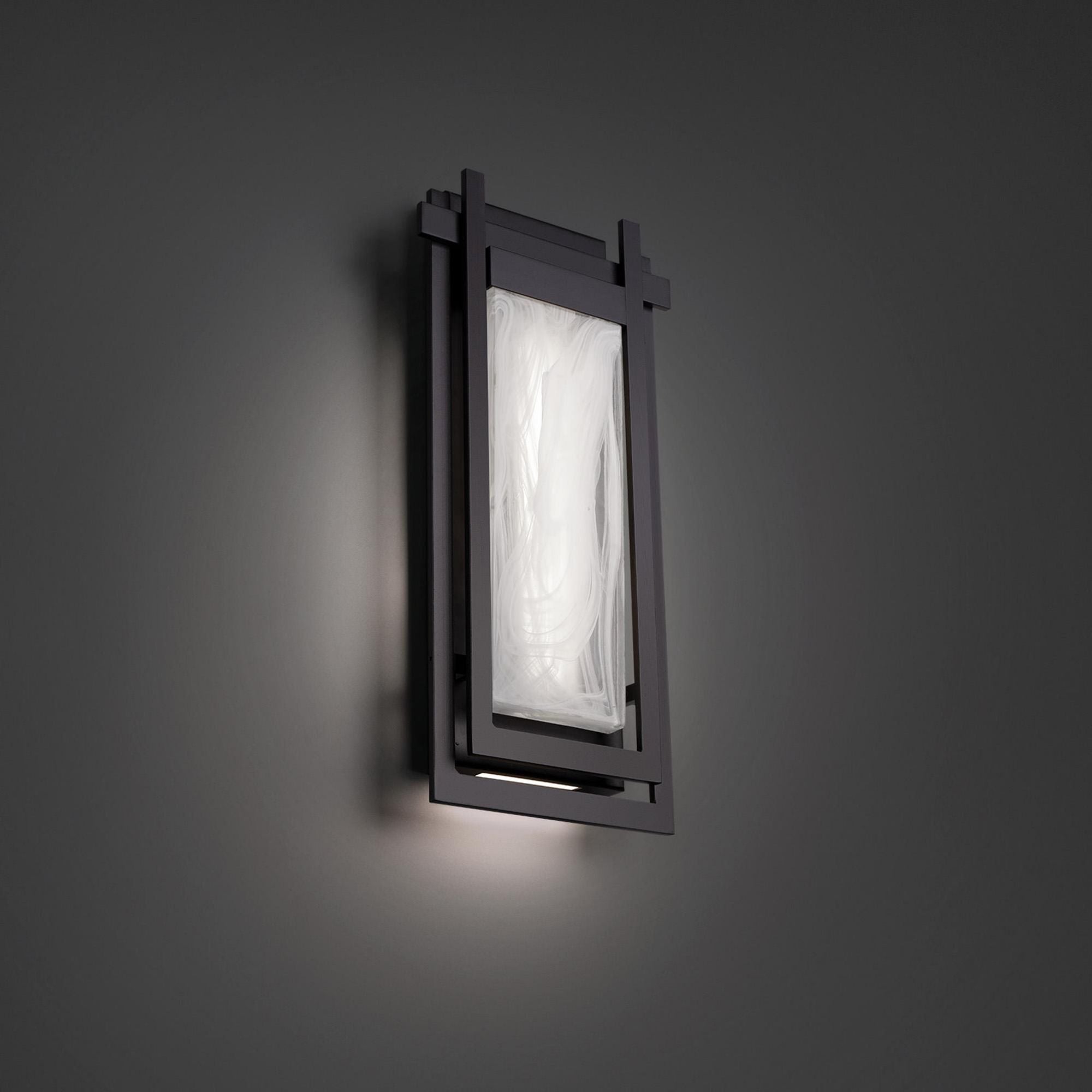 Haze 16in LED Outdoor Wall Light 3000K in Black