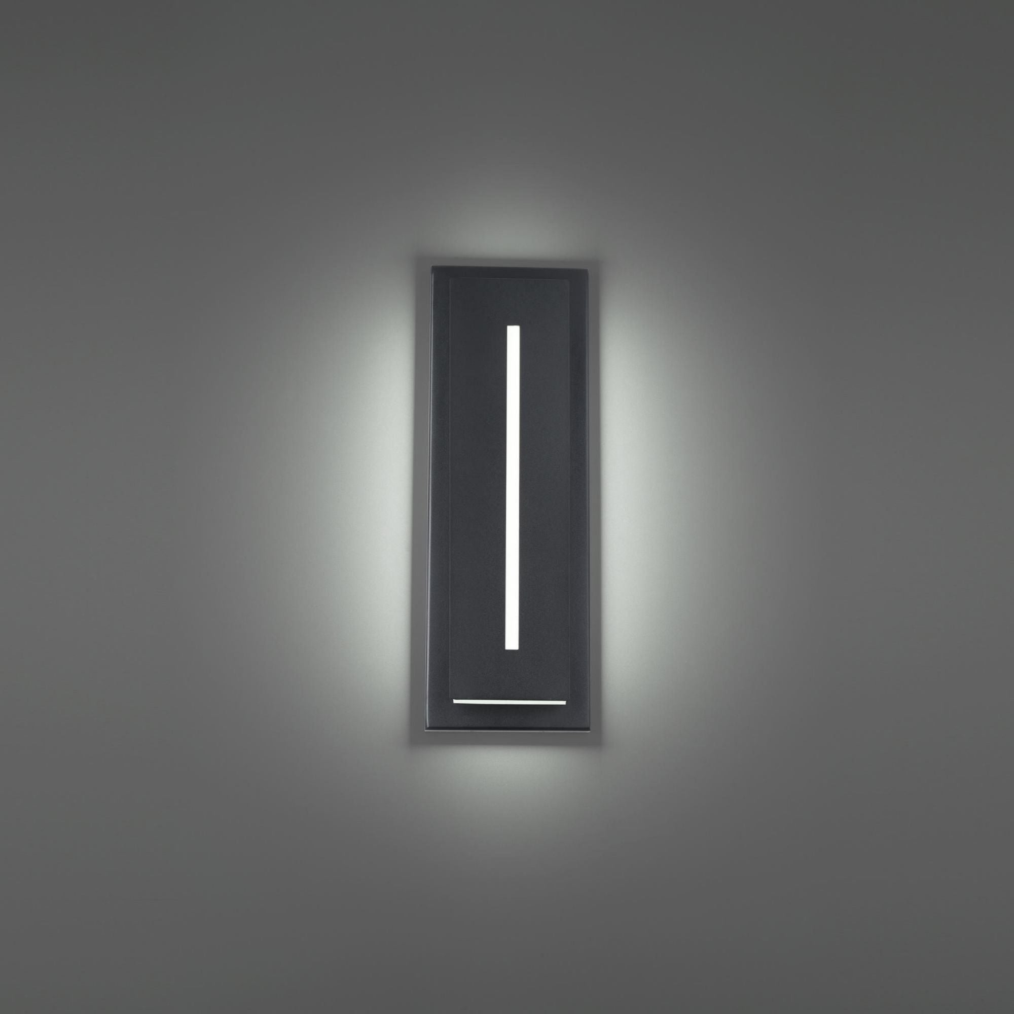 Midnight 16in LED Indoor or Outdoor Wall Light 3-CCT set to 3500K in Black