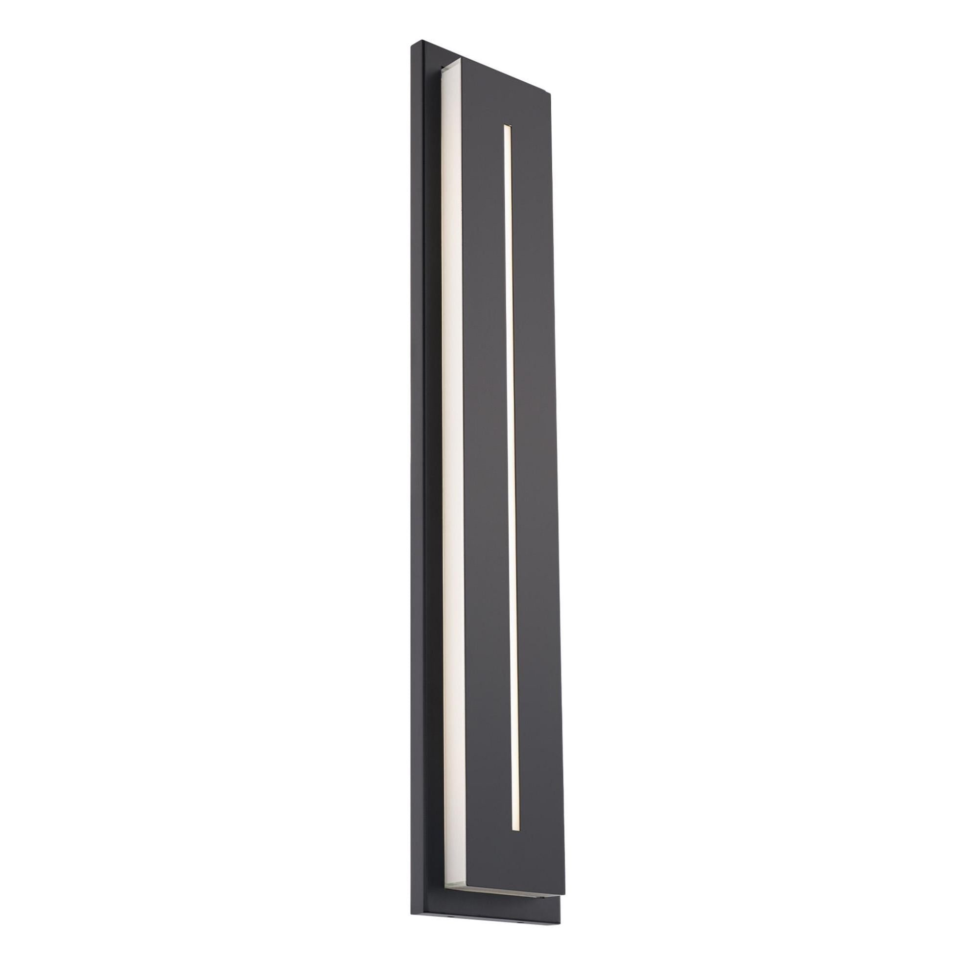 Midnight 36in LED Indoor or Outdoor Wall Light 3-CCT set to 3000K in Black