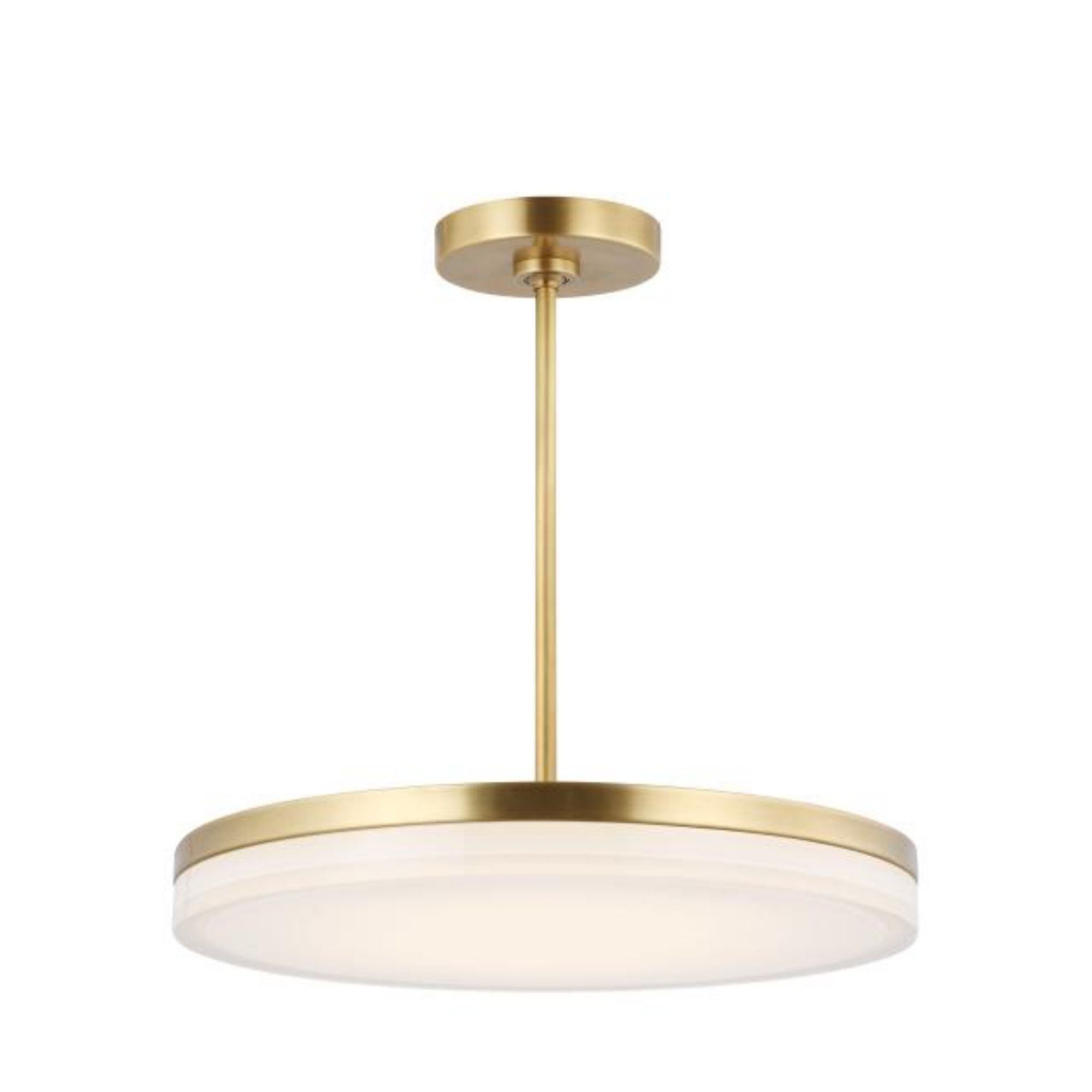 Wyatt Large Pendant 1-Light LED 3000K Natural Brass by Sean Lavin